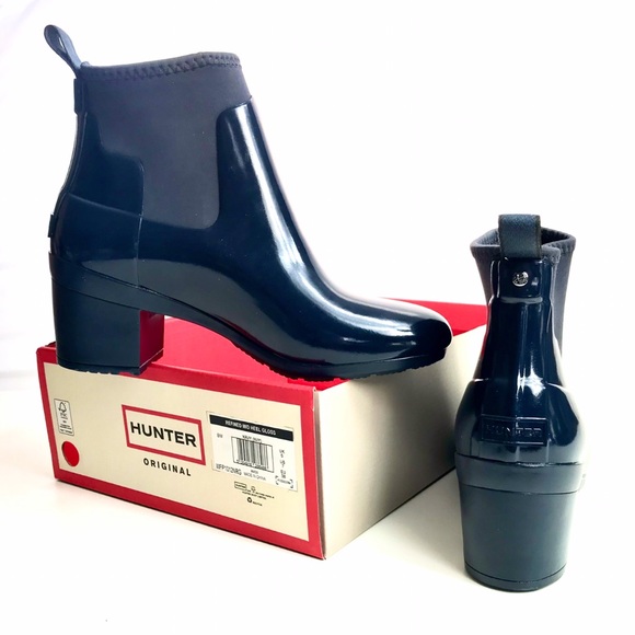 LAST! NWT 5 Star Hunter Slim Refined Mid Heel Rain - Picture 3 of 8